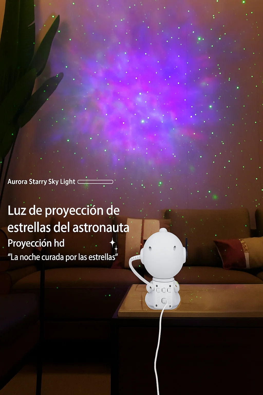 EcomVida™ Luz LED Astronauta 360° Proyector Estelar